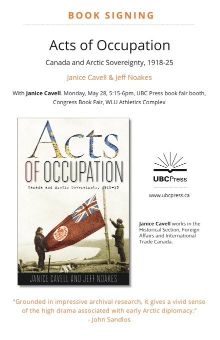 Acts of Occupation book signing poster